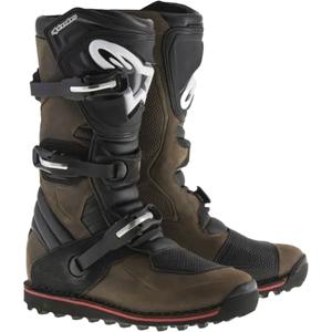 Ghete de motocicletă Alpinestars Tech Trial din piele uleiată