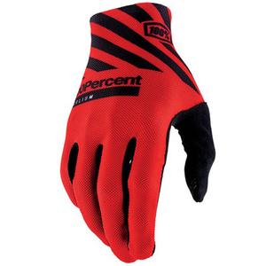 Mănuși motocross 100% Celium roșu-negru