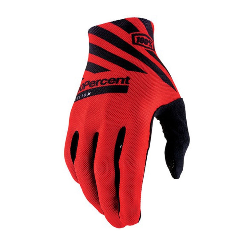 Mănuși motocross 100% Celium roșu-negru