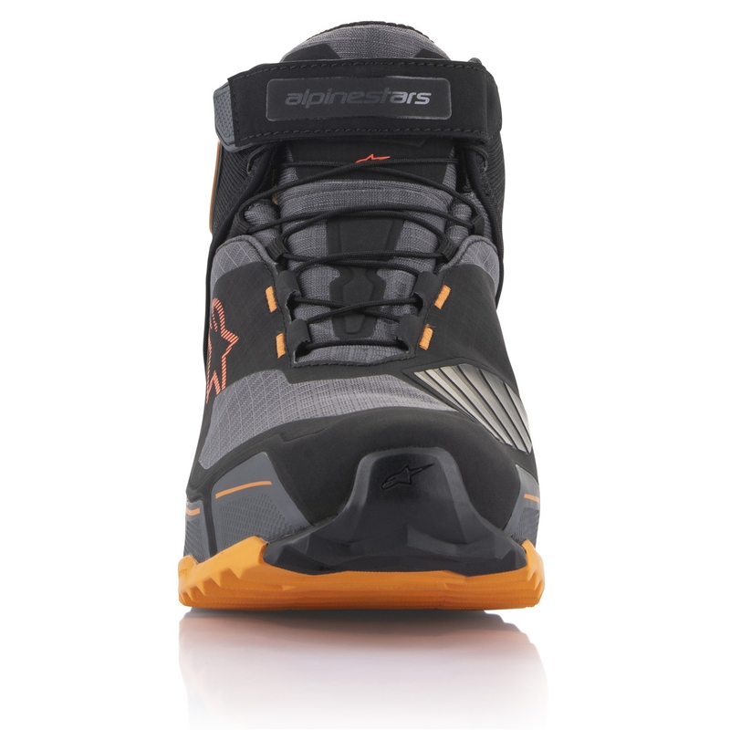 Ghete moto Alpinestars CR-X Drystar negru-maro-portocaliu