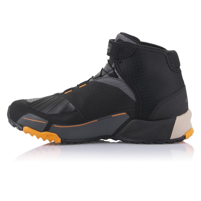 Ghete moto Alpinestars CR-X Drystar negru-maro-portocaliu