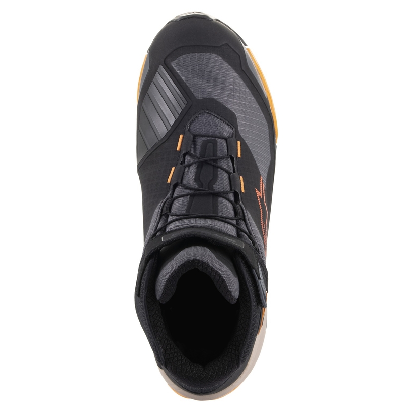 Ghete moto Alpinestars CR-X Drystar negru-maro-portocaliu