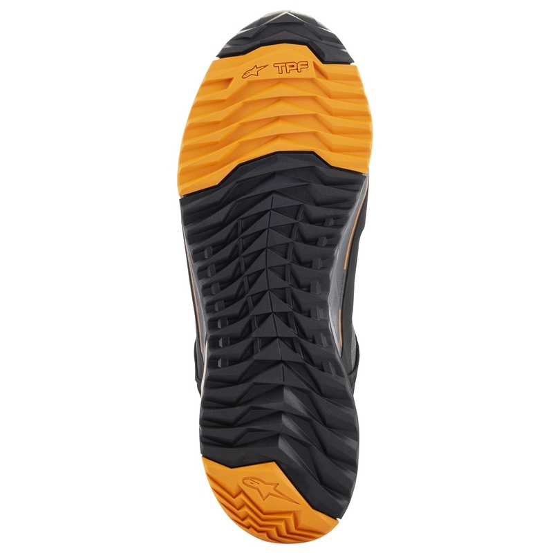 Ghete moto Alpinestars CR-X Drystar negru-maro-portocaliu