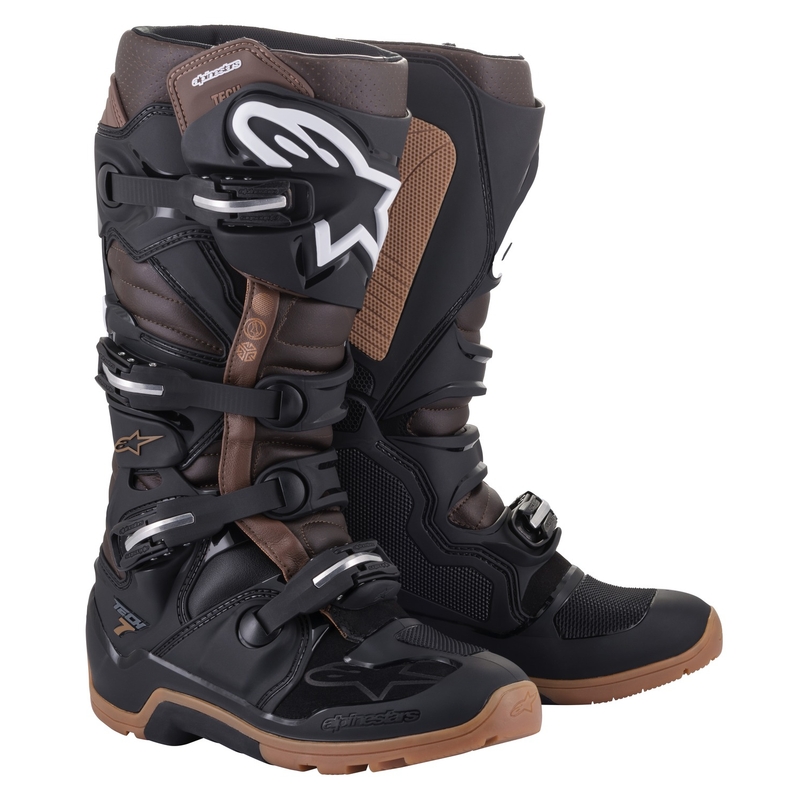 Ghete Motocicletă Alpinestars Tech 7 Enduro Negru-Maro Închis