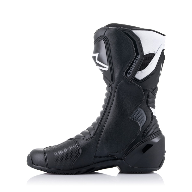 Ghete moto Alpinestars S-MX 6 negru-alb-gri-roșu
