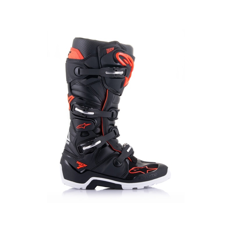 Ghete moto Ghete moto Alpinestars Tech 7 Enduro negru-roșu fluo-albTech 7 Enduro negru-roșu fluo-alb