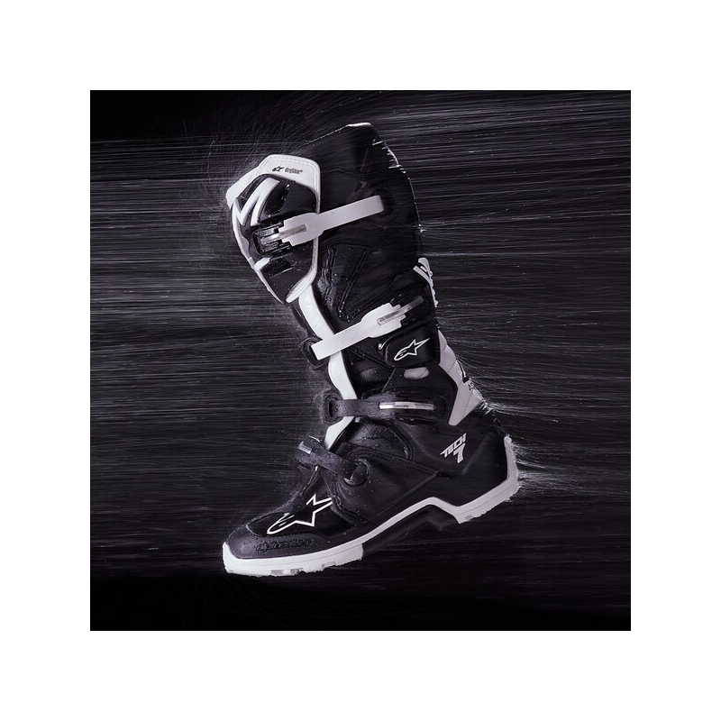 Ghete Motocicletă Alpinestars Tech 7 Enduro Drystar Negru-Alb
