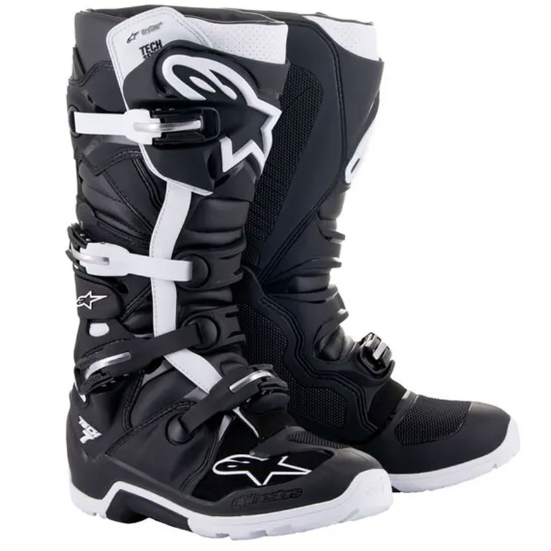 Ghete Motocicletă Alpinestars Tech 7 Enduro Drystar Negru-Alb