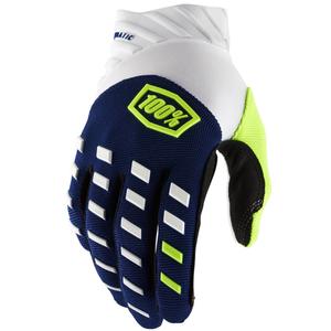 Mănuși motocross 100% - USA AIRMATIC albastru-alb
