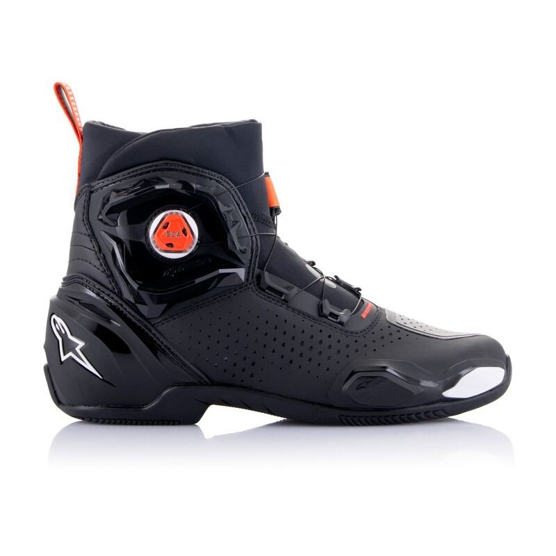 Ghete moto Alpinestars SP-2 negru-alb-roșu fluo