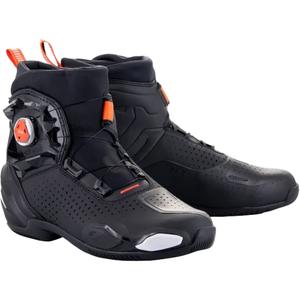Ghete moto Alpinestars SP-2 negru-alb-roșu fluo