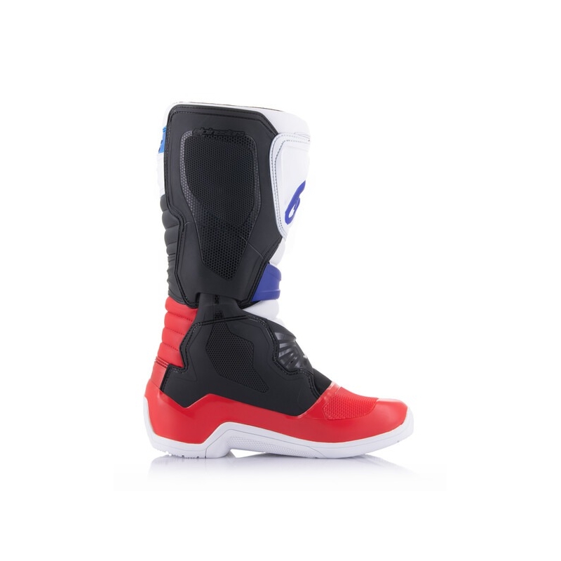 Ghete motocross Alpinestars TECH 3 alb-negru-albastru-roșu
