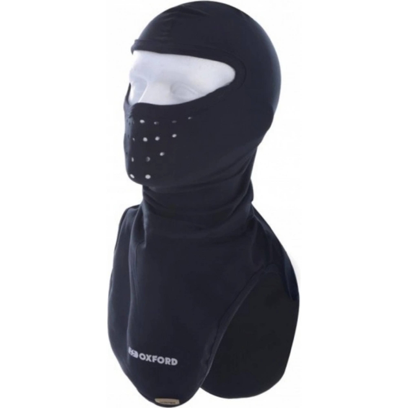Glugă motocicletă Oxford Balaclava Deluxe Micro Fleece neagră