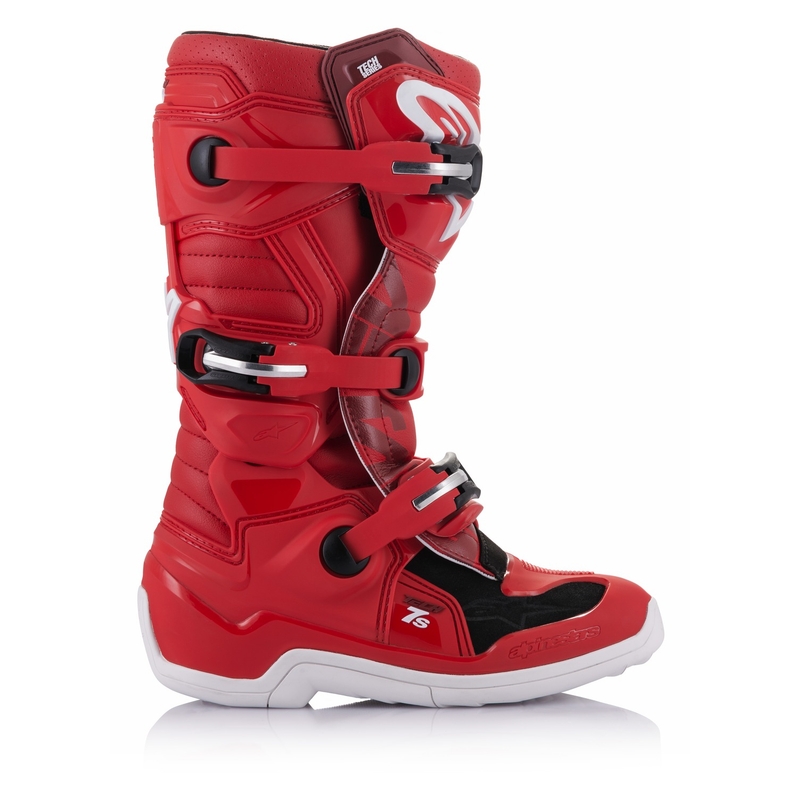 Ghete moto pentru copii Alpinestars Tech 7 S, roșii