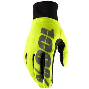 Mănuși motocross 100% HYDROMATIC galben neon