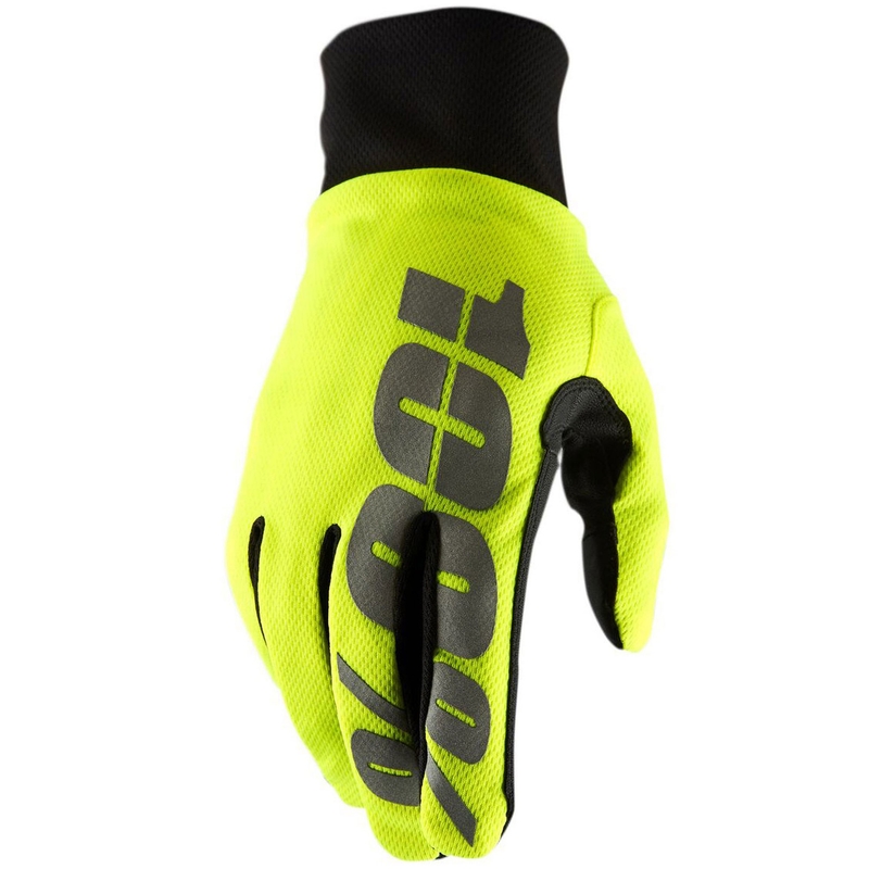 Mănuși motocross 100% HYDROMATIC galben neon