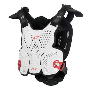 Protecție de corp Alpinestars A-1 Roost Guard CE2 alb-negru-roșu