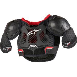 Protecție de corp Alpinestars Bionic Kickstart pentru copii, negru-roșu