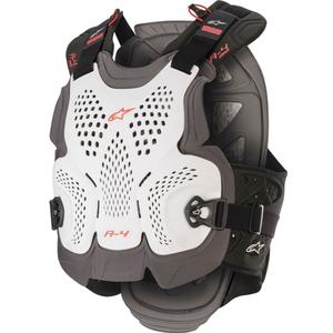 Protecție piept Alpinestars A-4 MAX alb-antracit-roșu