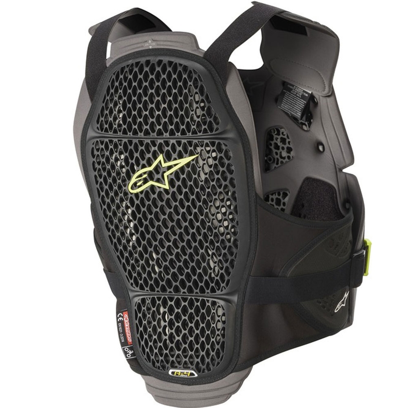 Protecție piept Alpinestars A-4 MAX negru-antracit-galben fluo