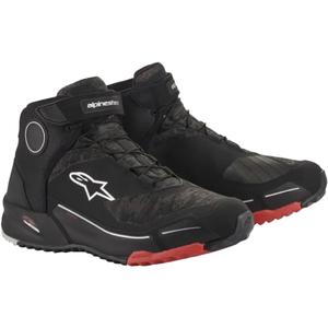 Ghete moto Alpinestars CR-X Drystar negru camo-roșu