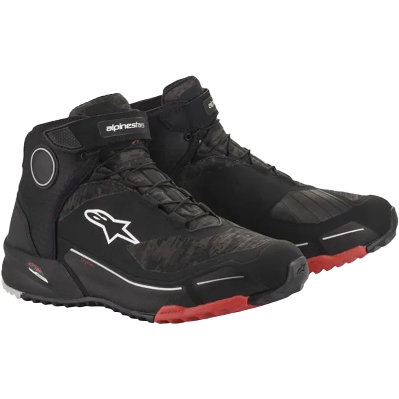 Ghete moto Alpinestars CR-X Drystar negru camo-roșu
