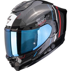 Cască integrală pentru motocicletă Scorpion EXO-1500 Carbon Air Zity negru-roșu-albastru