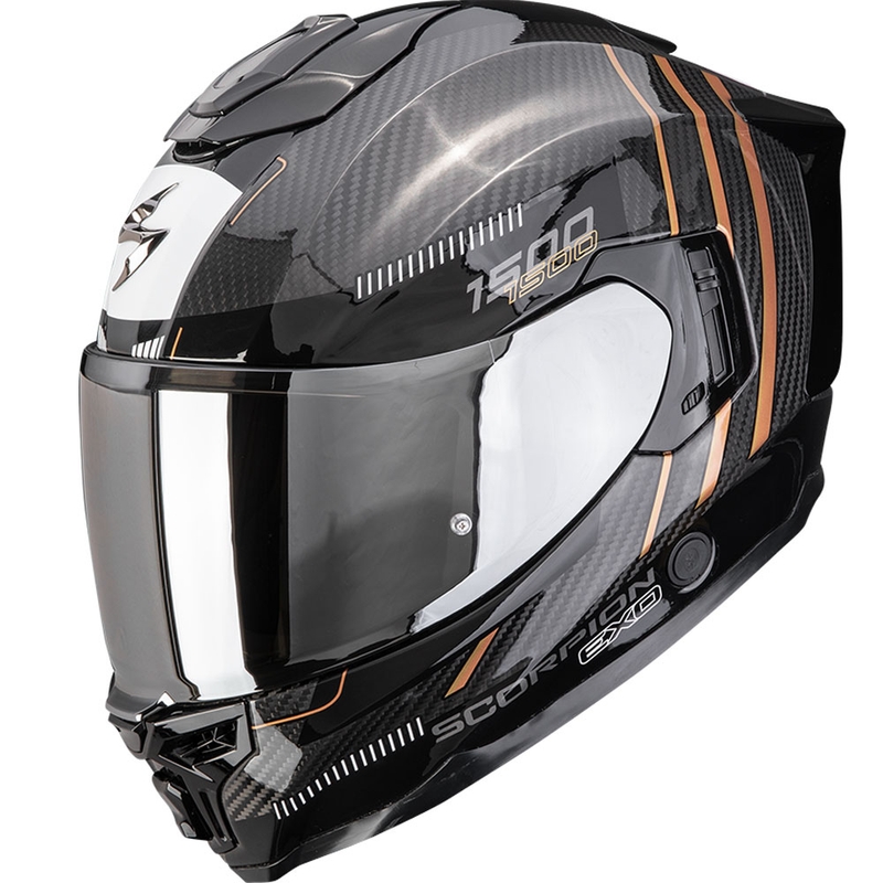 Cască integrală pentru motocicletă Scorpion EXO-1500 Carbon Air Zity, negru-cupru