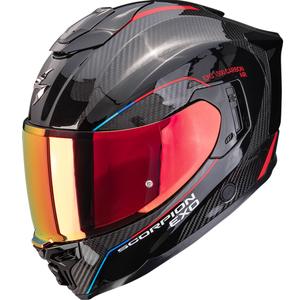 Cască integrată pentru motocicletă Scorpion EXO-1500 Carbon Air Mundi negru-roșu