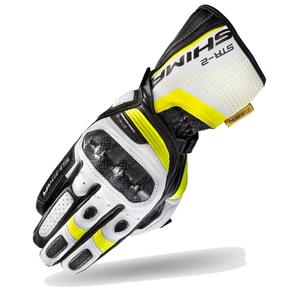 Mănuși Shima STR-2 negru-alb-alb-galben-fluorescent