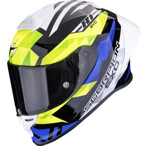 Cască integrală pentru motocicletă Scorpion EXO-R1 EVO II Air Valere negru-albastru-galben fluo
