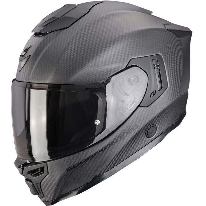Cască integrală Scorpion EXO-1500 Carbon Air Solid, neagră mată