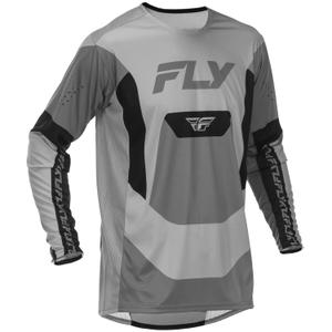 Tricou motocross FLY Racing Lite gri-negru
