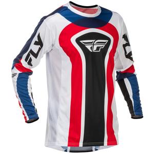 Tricou motocross FLY Racing Lite USA roșu-alb-albastru