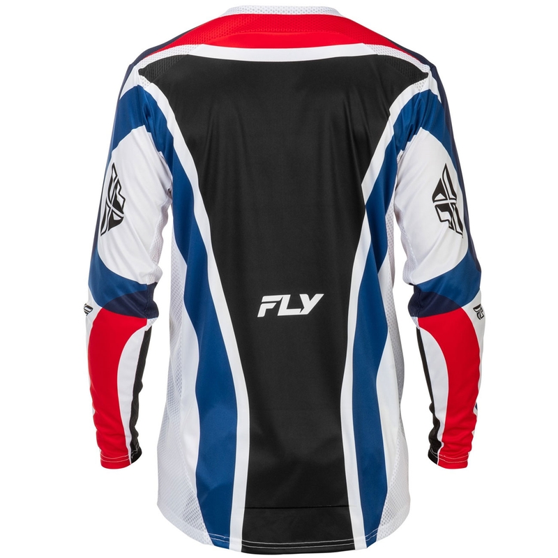 Tricou motocross FLY Racing Lite USA roșu-alb-albastru