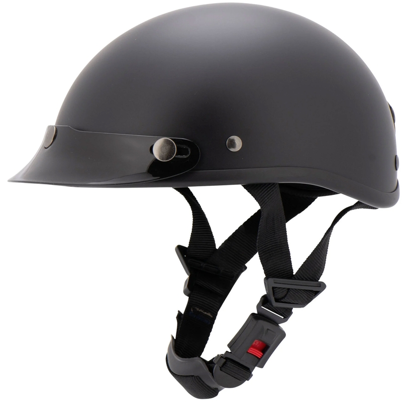 Cască de motocicletă Louis Braincap neagră