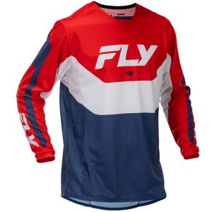 Tricou motocross FLY Racing Kinetic USA roșu-alb-albastru