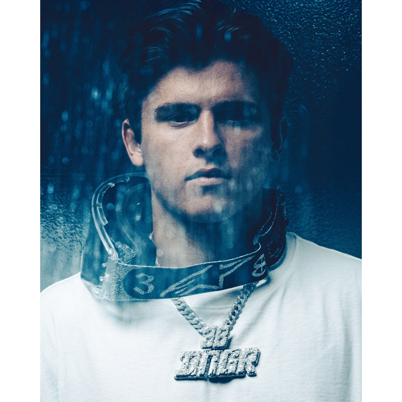 Ochelari motocross Alpinestars Supertech Vision DNGR38 XXV negri-argintii cu plexiglas argintiu oglindă