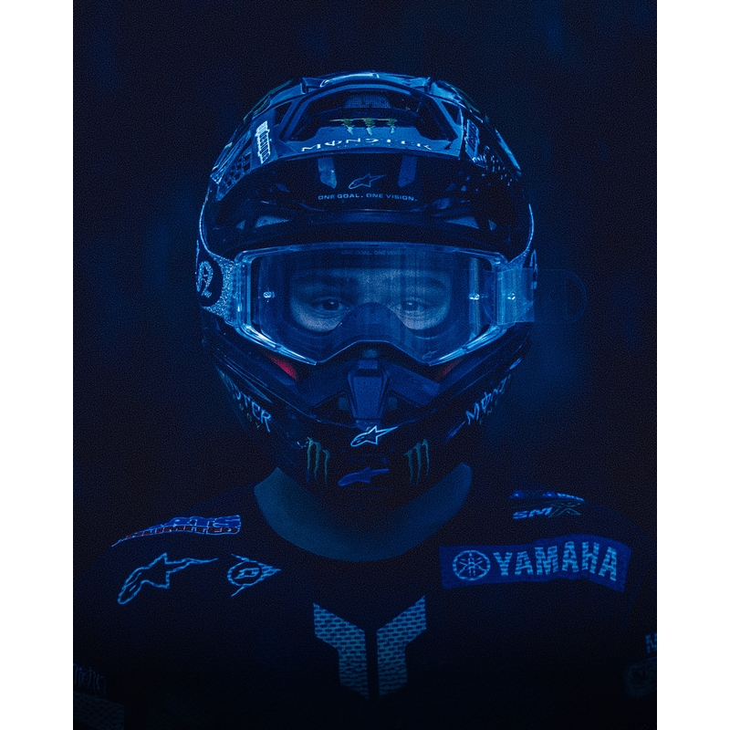 Ochelari motocross Alpinestars Supertech Vision DNGR38 XXV negri-argintii cu plexiglas argintiu oglindă