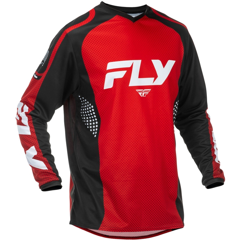 Tricou motocross FLY Racing F-16 roșu-negru-alb