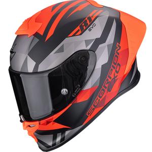 Cască integrală pentru motocicletă Scorpion EXO-R1 EVO II Air Valere, negru mat-roșu