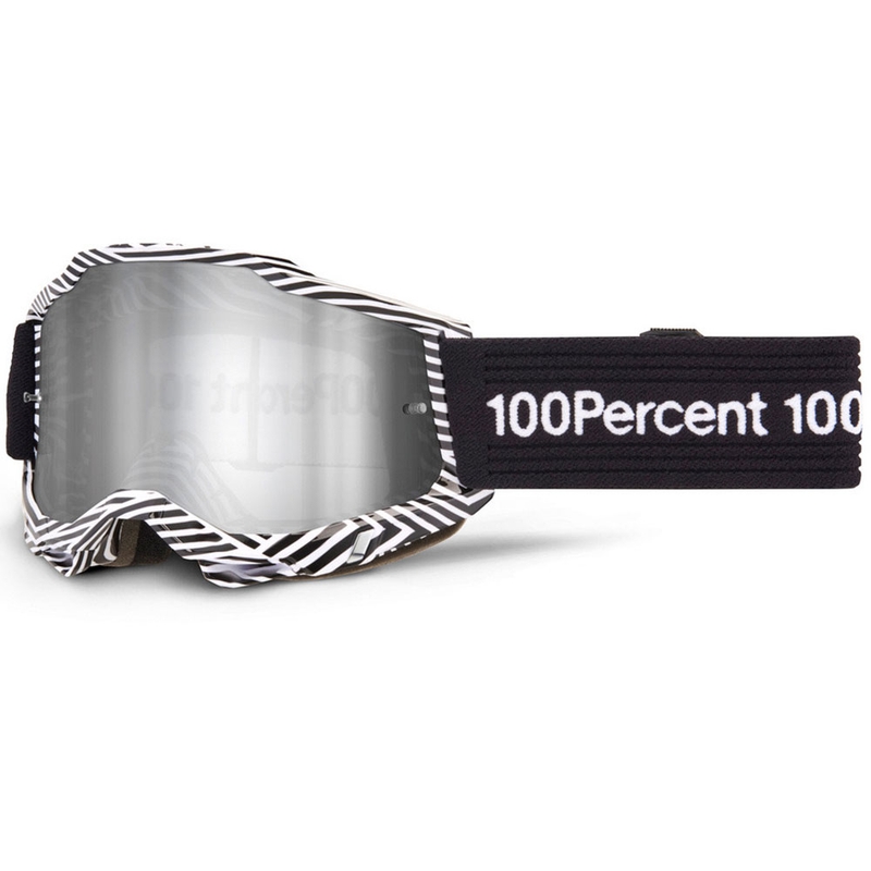 Ochelari de motocross 100% Accuri 2 SAMBA cu plexiglas argintiu