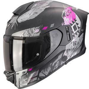 Cască integrală pentru motocicletă Scorpion EXO-530 Air Hadji, negru mat-roz