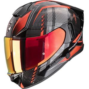 Cască integrală pentru motocicletă Scorpion EXO-530 Air Theras, negru-roșu metalic