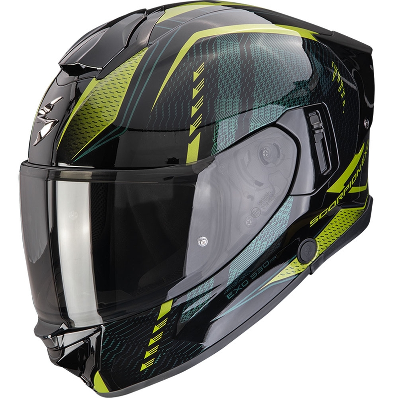 Cască integrală pentru motocicletă Scorpion EXO-530 Air Theras negru-verde