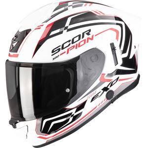 Cască integrală pentru motocicletă Scorpion EXO-530 Air Slope, alb-negru-roșu