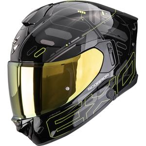 Cască integrală pentru motocicletă Scorpion EXO-530 Air Fond negru-galben fluo