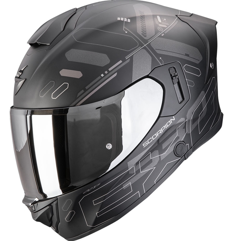Cască integrală pentru motocicletă Scorpion EXO-530 Air Fond, negru-argintiu