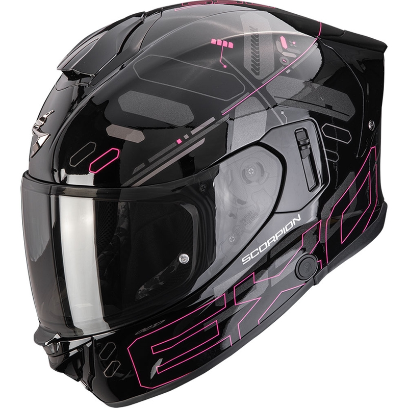 Cască integrală pentru motocicletă Scorpion EXO-530 Air Fond, negru-roz