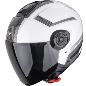 Cască de motocicletă Scorpion EXO-CITY II Cosmos, alb-argintiu, model open face